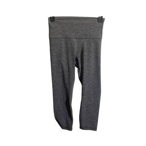 Lululemon Align Crop 21" High-Rise Leggings Heathered Black Size 6